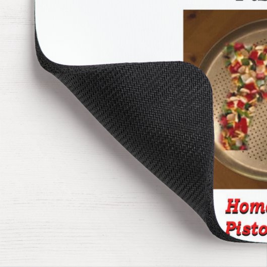 De Pizza Mousepad Muismat (Hoek)