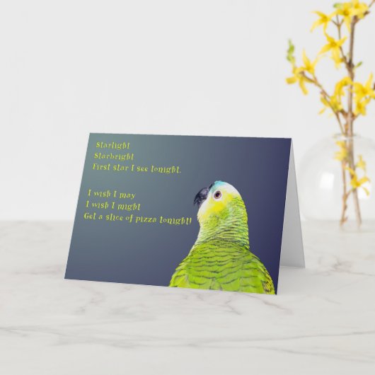 De Pizza van het sterrelicht Kaart (Gele Bloem)