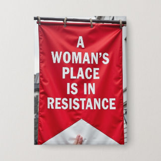 De plaats van de vrouw in het verzet button