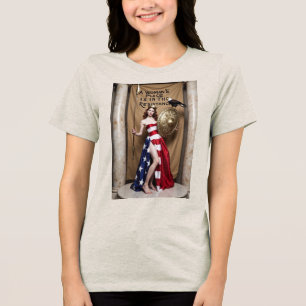 De plaats van de vrouw in het verzet Tri-Blend shirt