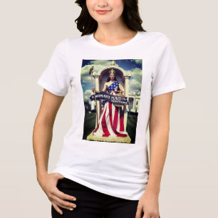 De plaats van de vrouw in het verzet Tri-Blend shirt