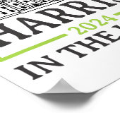 De plaats van de vrouw is in het Witte Huis 2024 K Poster (Hoek)