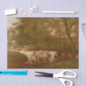 De plaats van de watering door Edward Stott Tissuepapier (Craft)