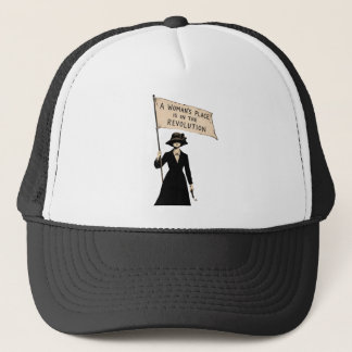 De plaats van een vrouw is in de revolutie Feminis Trucker Pet
