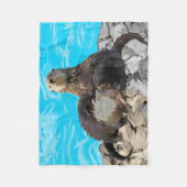 De plaats waar de rivier de Zee bereikt Fleece Deken (Voorkant)