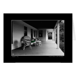 De plaats waar hij zong, Frost's huiskaart