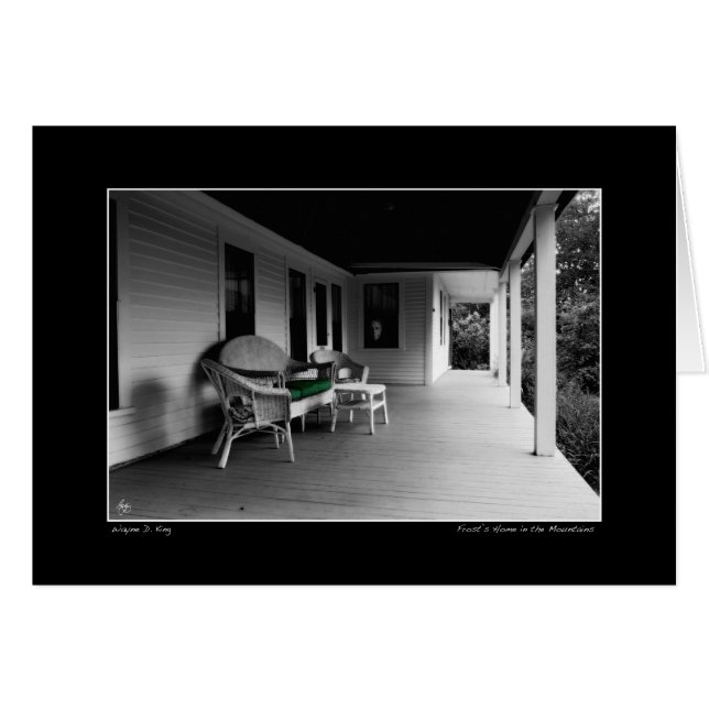 De plaats waar hij zong, Frost's huiskaart (Voorkant Horizontaal)