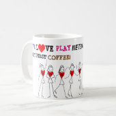 De Plaatsen van de speler en de Grapny Citaat van  Koffiemok (Voorkant links)