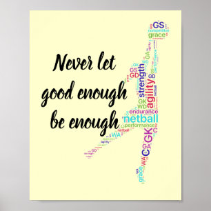 De Plaatsen van de speler en de Motivatie Citaat v Poster