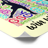 De Plaatsen van de speler en het Inspirerend Citaa Poster (Hoek)