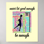 De Plaatsen van de speler en het Inspirerend Citaa Poster (Voorkant)