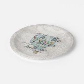 De plaatsen waar hij gaat... papieren bordje (Gekanteld)