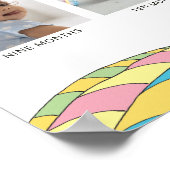 De plaatsen waar je gaat | Collage baby's eerste j Poster (Hoek)