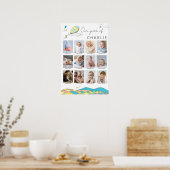 De plaatsen waar je gaat! | Collage baby's eerste  Poster (Keuken)