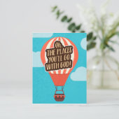 De plaatsen waar je met God naartoe gaat! Briefkaart (Staand voorkant)