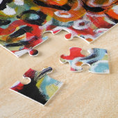 De plaatsen waar we heen gaan - Abstracte schilder Legpuzzel (Zijkant)