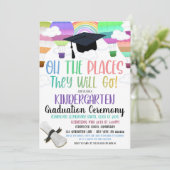 De plaatsen waar ze naartoe gaan Afstuderen Invita Kaart (Staand voorkant)