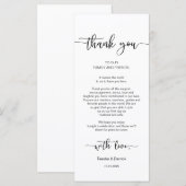 De Plaatsing van de partij Dank u, Zwarte Kaart va (Voorkant / Achterkant)