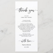 De Plaatsing van de partij Dank u, Zwarte Kaart va (Voorkant)