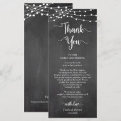 De plaatsplaats van de vangst plaatst Dank u, kaar Programmakaart (Voorkant / Achterkant)