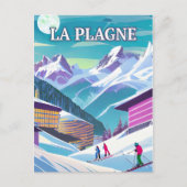 De Plagne: Aventures Alpines en Splendeur met snee Briefkaart (Voorkant)
