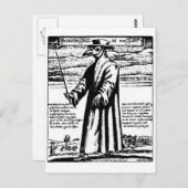 De Plague Doctor. Briefkaart (Voorkant / Achterkant)
