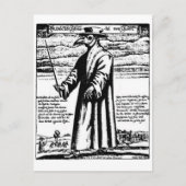 De Plague Doctor. Briefkaart (Voorkant)