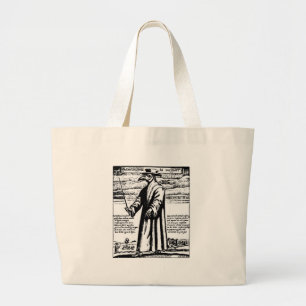 De Plague Doctor. Grote Tote Bag