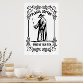De Plague Doctor Halloween Props Poster (Keuken)