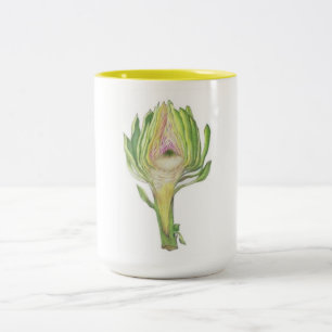 De plak 2-toon van Artichoke mok (1 van 4 reeks)