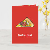 De plak van de pizza kaart (Gele Bloem)