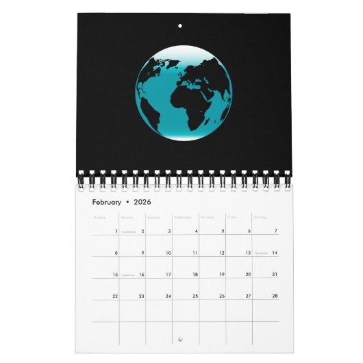 De planeet Aarde Kalender (Feb 2026)