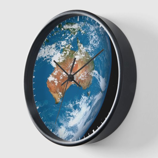 De planeet Aarde toont wolken boven Australië. (Hoek)