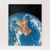De planeet Aarde toont wolken boven Australië. Legpuzzel (Verticaal)