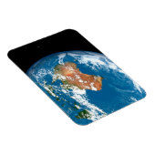 De planeet Aarde toont wolken boven Australië. Magneet (Rechterzijde)