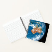 De planeet Aarde toont wolken boven Australië. Notitieboek (Binnen)