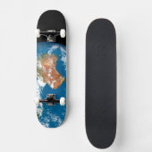 De planeet Aarde toont wolken boven Australië. Persoonlijk Skateboard (Voorkant)