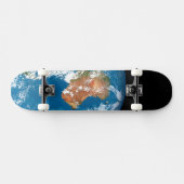 De planeet Aarde toont wolken boven Australië. Persoonlijk Skateboard (Horizontaal)