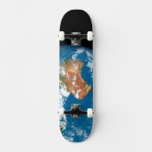 De planeet Aarde toont wolken boven Australië. Persoonlijk Skateboard (Voorkant)
