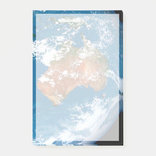 De planeet Aarde toont wolken boven Australië. Post-it® Notes (Voorkant)