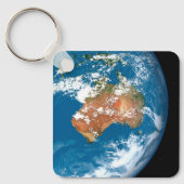 De planeet Aarde toont wolken boven Australië. Sleutelhanger (Voorkant)
