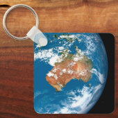 De planeet Aarde toont wolken boven Australië. Sleutelhanger (Voorkant)
