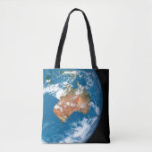 De planeet Aarde toont wolken boven Australië. Tote Bag (Voorkant)