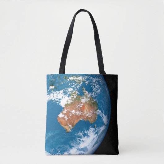 De planeet Aarde toont wolken boven Australië. Tote Bag (Voorkant)