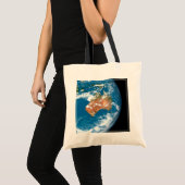 De planeet Aarde toont wolken boven Australië. Tote Bag (Voorkant (product))
