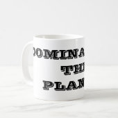 De Planeet Beheersen Koffiemok (Voorkant links)