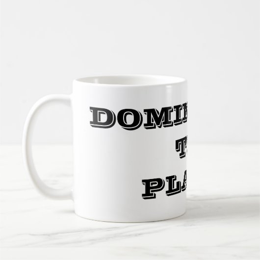De Planeet Beheersen Koffiemok (Links)