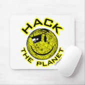 De planeet hacken muismat (Met muis)