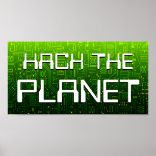 de planeet hacken poster