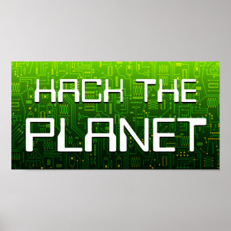de planeet hacken poster